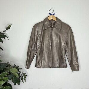 Continental Leathers & Suedes Vintage Gold Leather Jacket